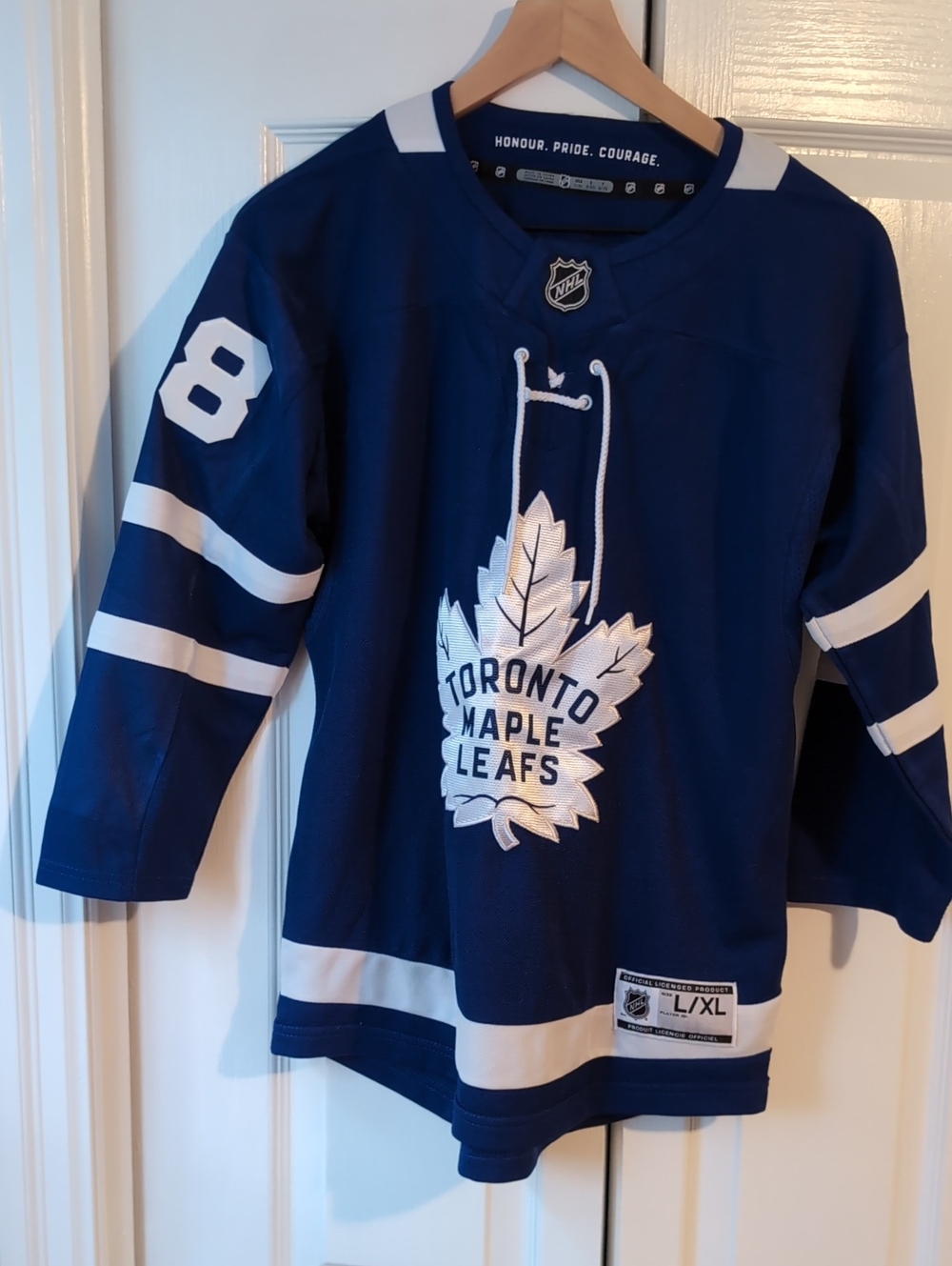 NHL Blue and White Toronto Maple Leafs Kids Jersey